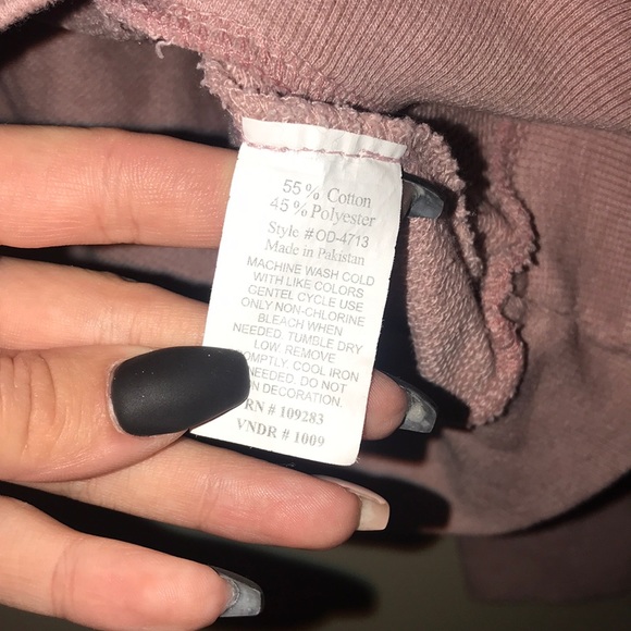 Blush pink relaxed hoodie - Picture 4 of 6